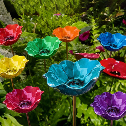 🎁Handmade Metal Flower Garden Stake🐦
