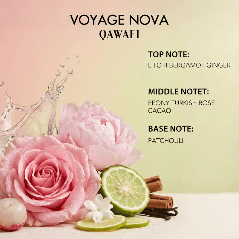 Voyage Nova | Rosey Fruity Floral | Extrait De Parfum 50ml/100ml | Long Lasting Luxury Fragrance | Daily women's perfume rose vibrant for women Summervibes summerwins