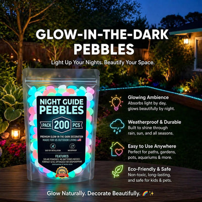💥49%OFF💥🌈Colorful Glow-in-the-Dark Garden Stones