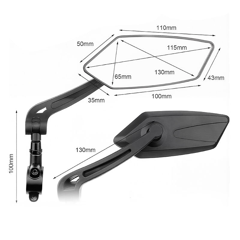 360° Rotatable Adjustable Bicycle Rearview Mirror🚴🪞