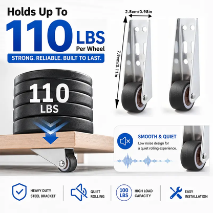🔧 110LBS Vertical Track Roller – Anti-Wobble Door Guide System