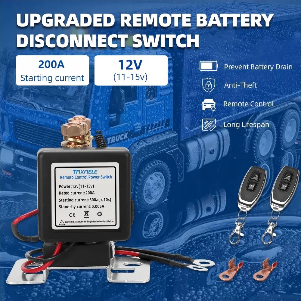 🔌WIRELESS REMOTE CONTROL BATTERY RELAY SWITCH