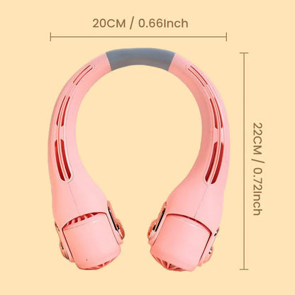 🥳2026 HOT SALE🥳💞50K+ SOLD!🍃 Neck Air Conditioner Fan – Ultra‐quiet, 360° rotating, 3 speeds. Hands‐free cooling, long battery. Summer essential! 😎🌬️
