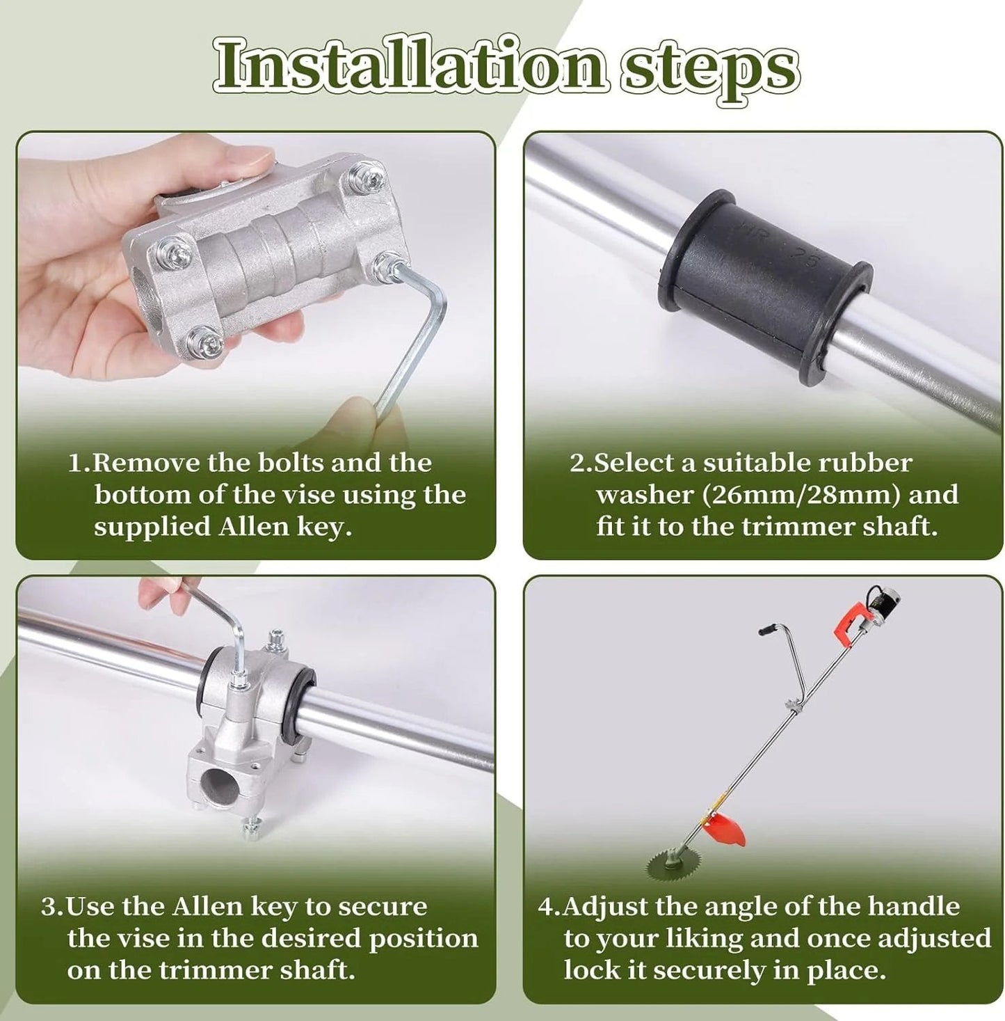 🔥🌿 Best-Seller – Ergonomic String Trimmer Handle Extension for Better Grip & Control 🌿