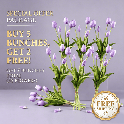 🌷 Lifelike Tulip Bouquet Décor for Every Space