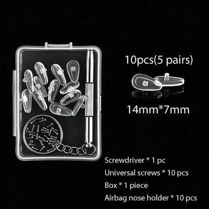 Upgraded Soft Silicone Airbag Nose Pads For Glasses