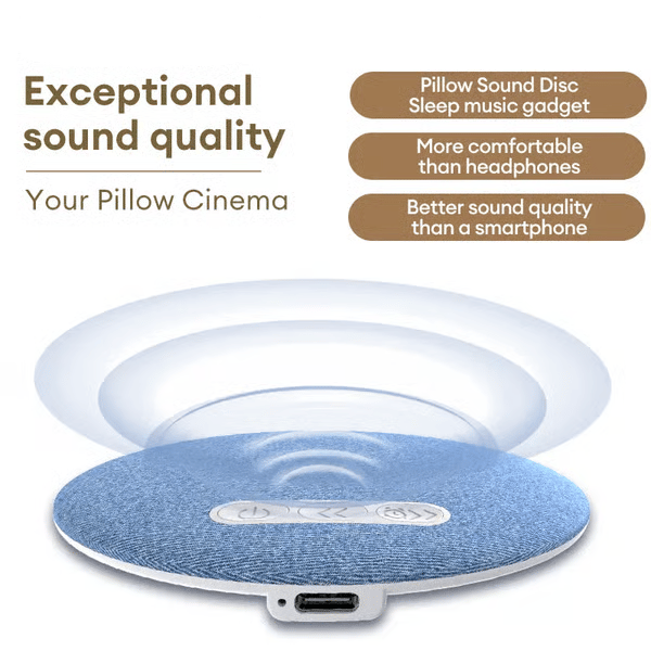 🏆Last Day Promotion 49% OFF😴 🎶S1 Ultra-Thin Bluetooth Pillow Speaker with Bluetooth 6.0 - Bone Conduction Technology
