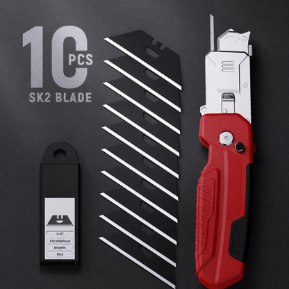 📢📢49% OFF !! ⏰ 2-in-1 Foldable Utility Knife & Scraper – Portable Razor Blade, Multi-Surface Cleaning ✨