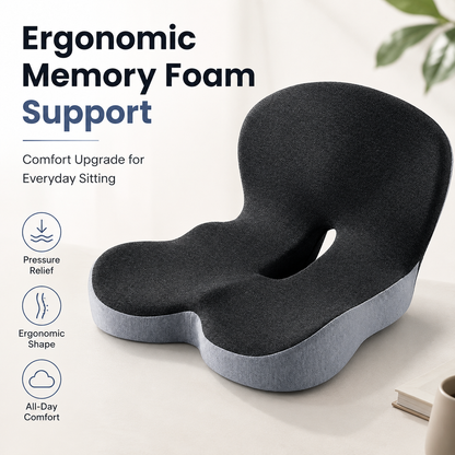 Sitting All Day? This Cushion Helps Relieve Back & Tailbone Pressure Instantly