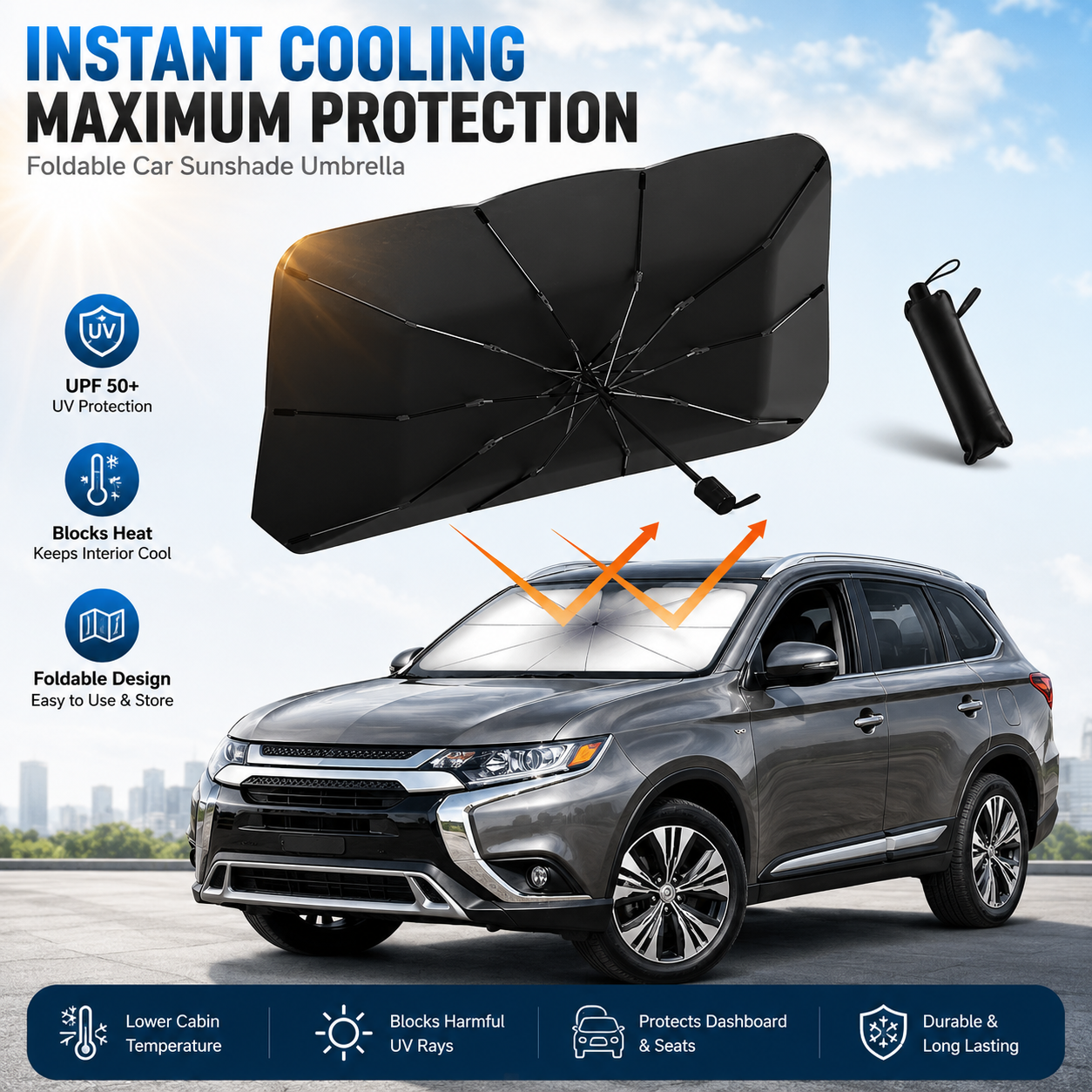 💕SunShade Foldable Heat Protector