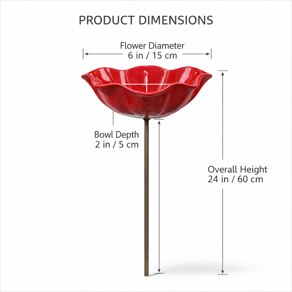 🎁Handmade Metal Flower Garden Stake🐦