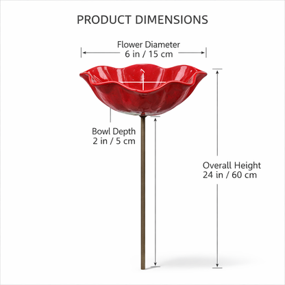 🎁Handmade Metal Flower Garden Stake🐦