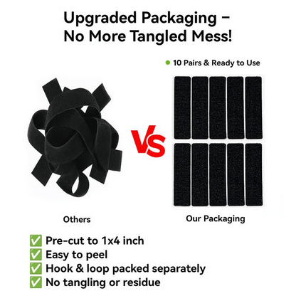 🛠️ Heavy-Duty Hook & Loop Adhesive Tape – Strong Double-Sided Sticky Mounting Strips-8YF7