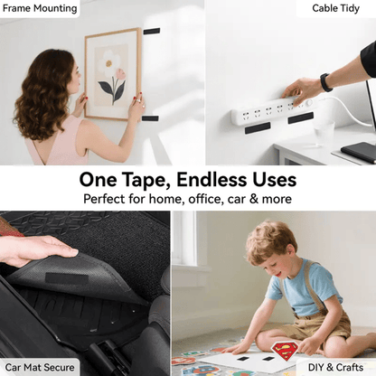 🛠️ Heavy-Duty Hook & Loop Adhesive Tape – Strong Double-Sided Sticky Mounting Strips-8YF7