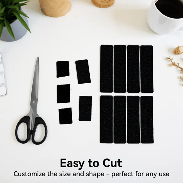 🛠️ Heavy-Duty Hook & Loop Adhesive Tape – Strong Double-Sided Sticky Mounting Strips-8YF7