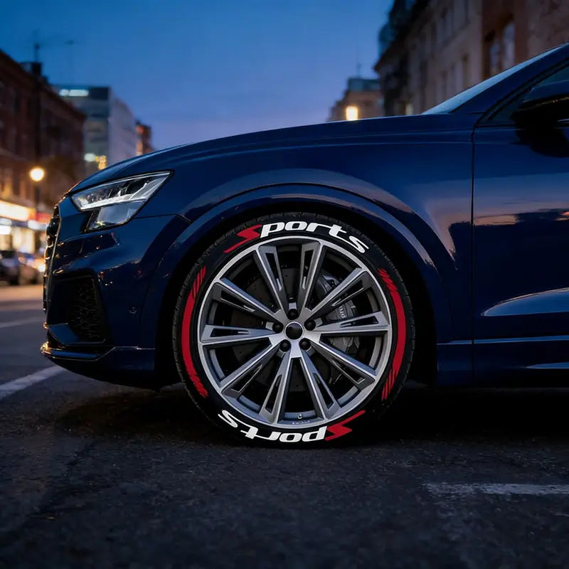 🏎️ 16PCS 3D Tire Lettering Stickers: Waterproof Universal Wheel Sidewall Decals! 🔥