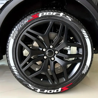🏎️ 16PCS 3D Tire Lettering Stickers: Waterproof Universal Wheel Sidewall Decals! 🔥