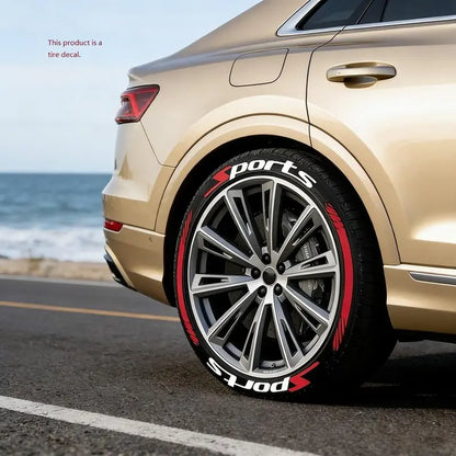 🏎️ 16PCS 3D Tire Lettering Stickers: Waterproof Universal Wheel Sidewall Decals! 🔥