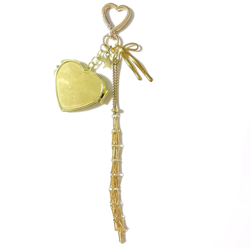🔥Limited Time 49% Off✨Lipstick Holder Keychain with Mirror