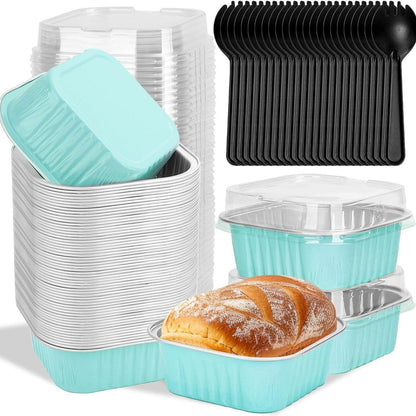🎉120Pcs Portable Disposable Foil Cupcake Pans For Baking Picnic Party Use🍰
