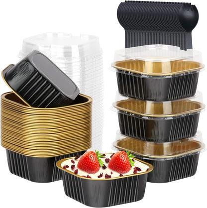 🎉120Pcs Portable Disposable Foil Cupcake Pans For Baking Picnic Party Use🍰