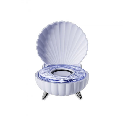 Seashell Bluetooth Speaker 🐚✨ | Beat-Sync Colorful LED Lights