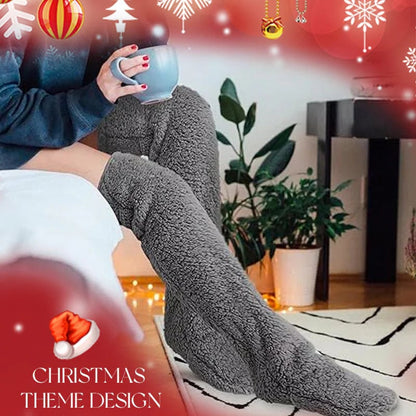 💕Velvety Fleece Knee Socks For Christmas❄️