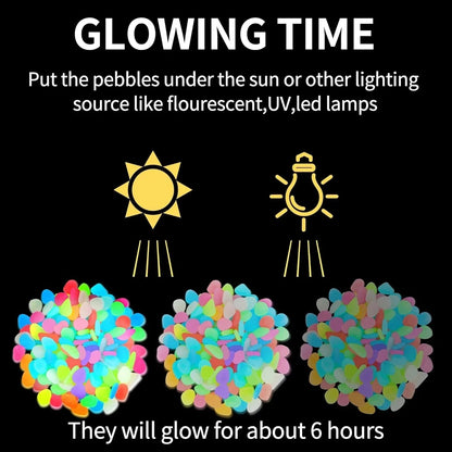 💥49%OFF💥🌈Colorful Glow-in-the-Dark Garden Stones