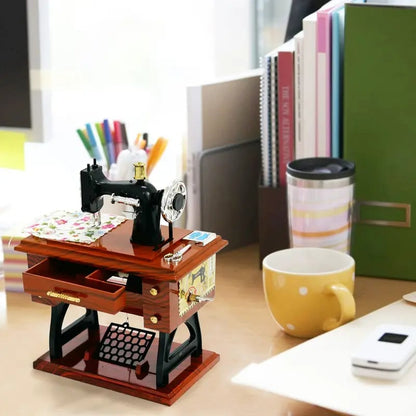 43% OFF Vintage Mini Sewing Machine Music Box