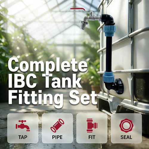 💧 IBC Tank Fitting Set – Leak-Proof, Zinc Alloy Tap, Tool-Free, Complete ✨