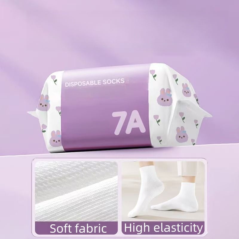 Unisex Disposable Travel Socks – 5 Pairs Pack
