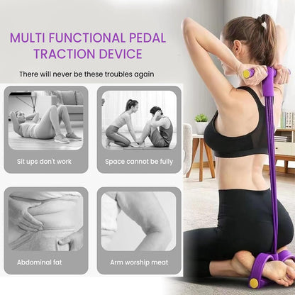 💪8-Tube Pedal Resistance Device - Detachable And Adjustable Pedal Resistance Device