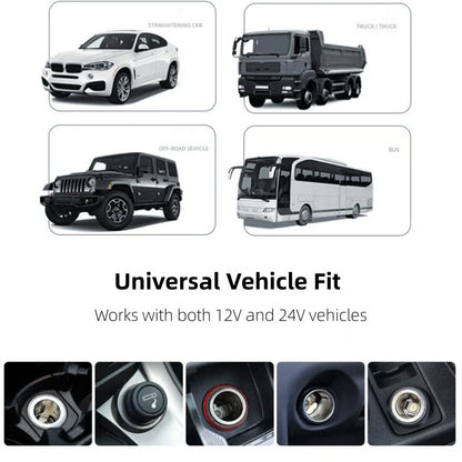 🚗 7-in-1 Retractable Fast Car Charger with Voltage Display – USB-C, Fast Charging & Essential for Daily Use 📱