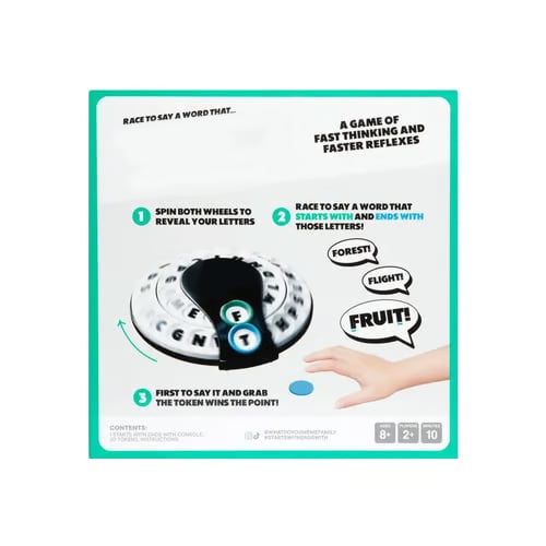 🎲Spin & Shout Word Game – Fast-Paced Family Game with Letter Wheels, Spinner Device & 20 Tokens