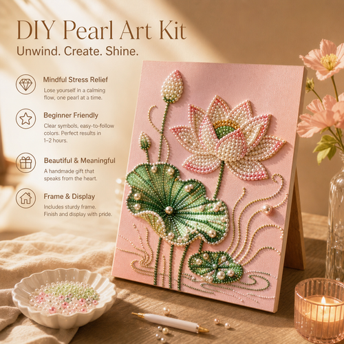 🎨Turn off the noise. Unleash the wonder ✨ DIY kit for pearl decorations