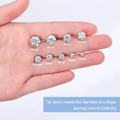 🎁💎Classic Stud Earrings Set Lightweight Hypoallergenic Everyday Shine Confidence