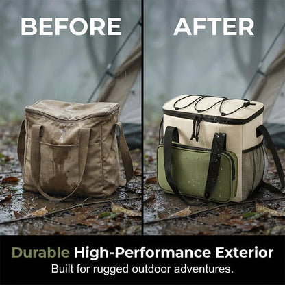 Large Capacity Insulated Cooler Bag for Picnics & Outdoors