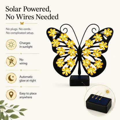 🦋 Solar Butterfly Garden Light