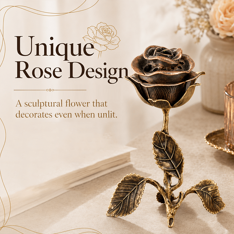 🔥LAST DAY 49% OFF - 🌹💕Vintage Rose Incense Burner