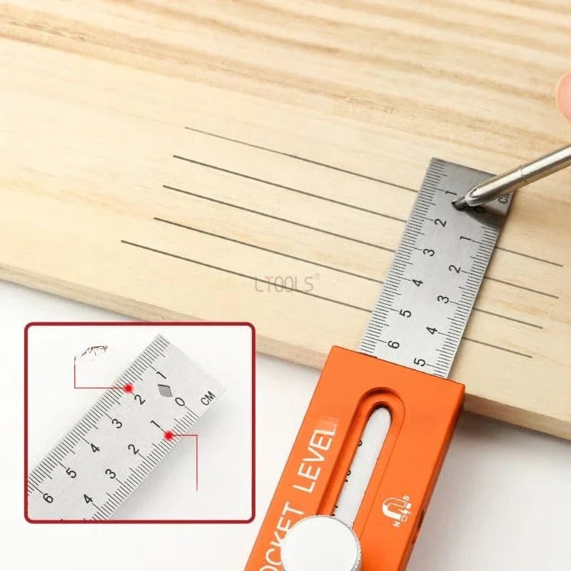 📏Multifunctional marking level ruler🚗
