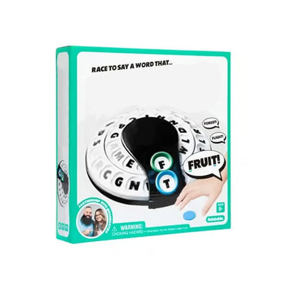 🎲Spin & Shout Word Game – Fast-Paced Family Game with Letter Wheels, Spinner Device & 20 Tokens