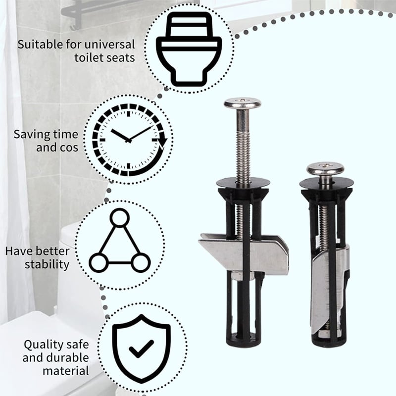 🔥Hot Sale🔥Heavy Duty Toilet Seat Fastener Bolt kit🔥