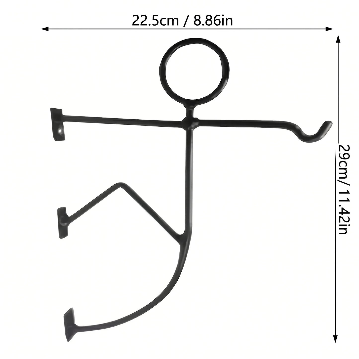 🎣 Creative Iron Wall Bracket - Transform Your Walls into Living Art