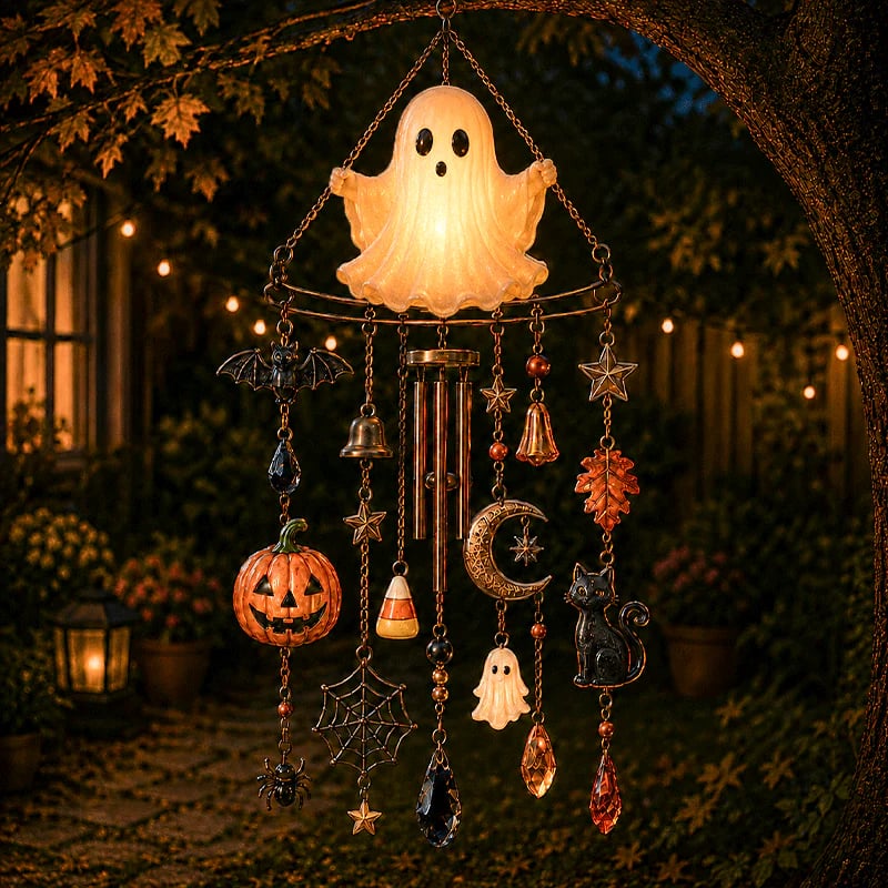 🔥Early Halloween Hot Sale 49% OFF👻 Haunted Glow Ghost Wind Chime
