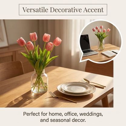 🌷 Lifelike Tulip Bouquet Décor for Every Space