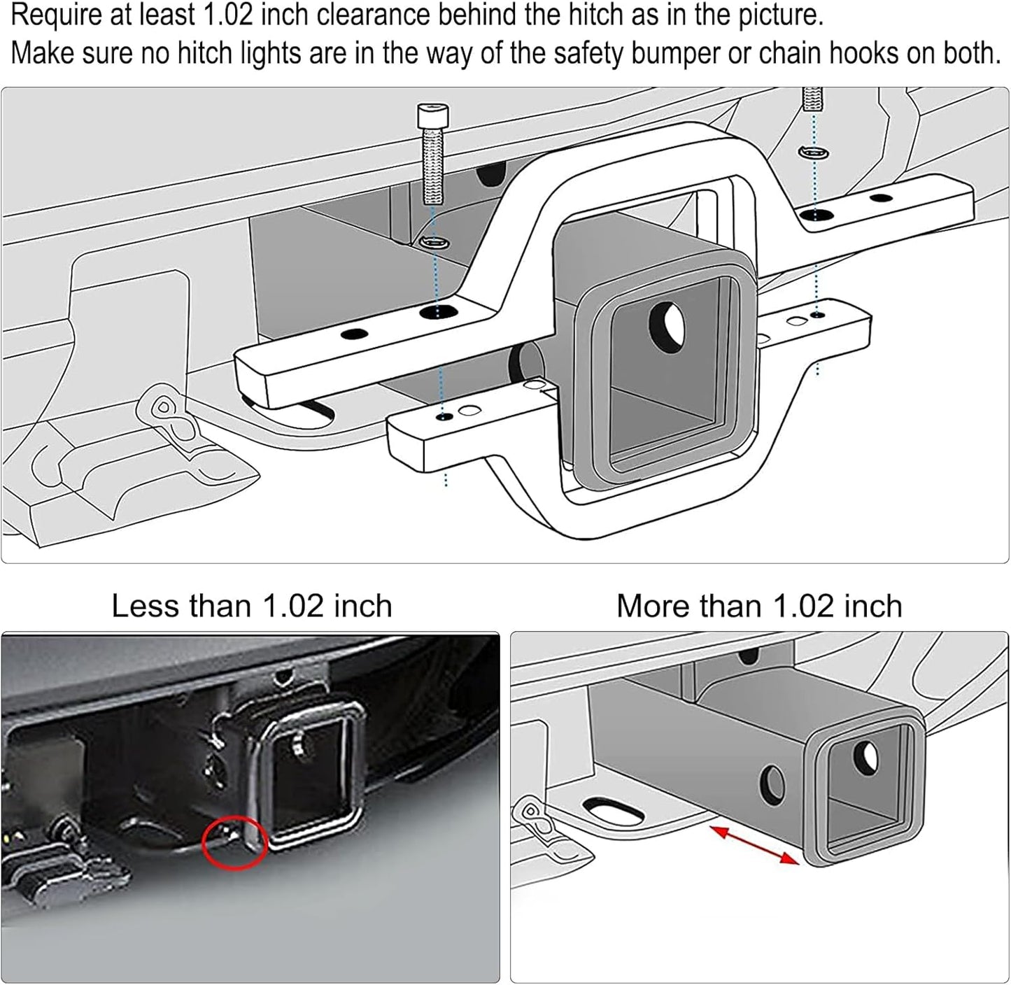 4 Inch LED Pods with Tow Hitch Mounting Brackets
