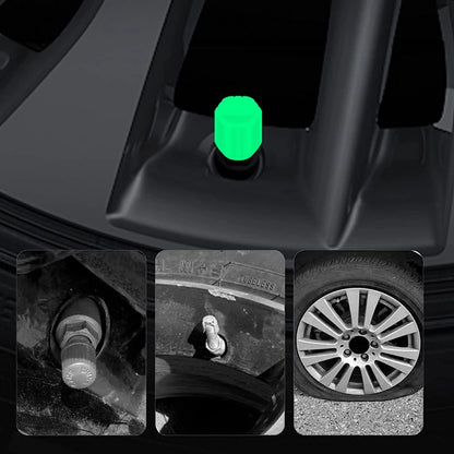 🎁 Get One Set for Free! ✨💥Glow-in-the-dark valve caps (tire valve caps) 🚗💫
