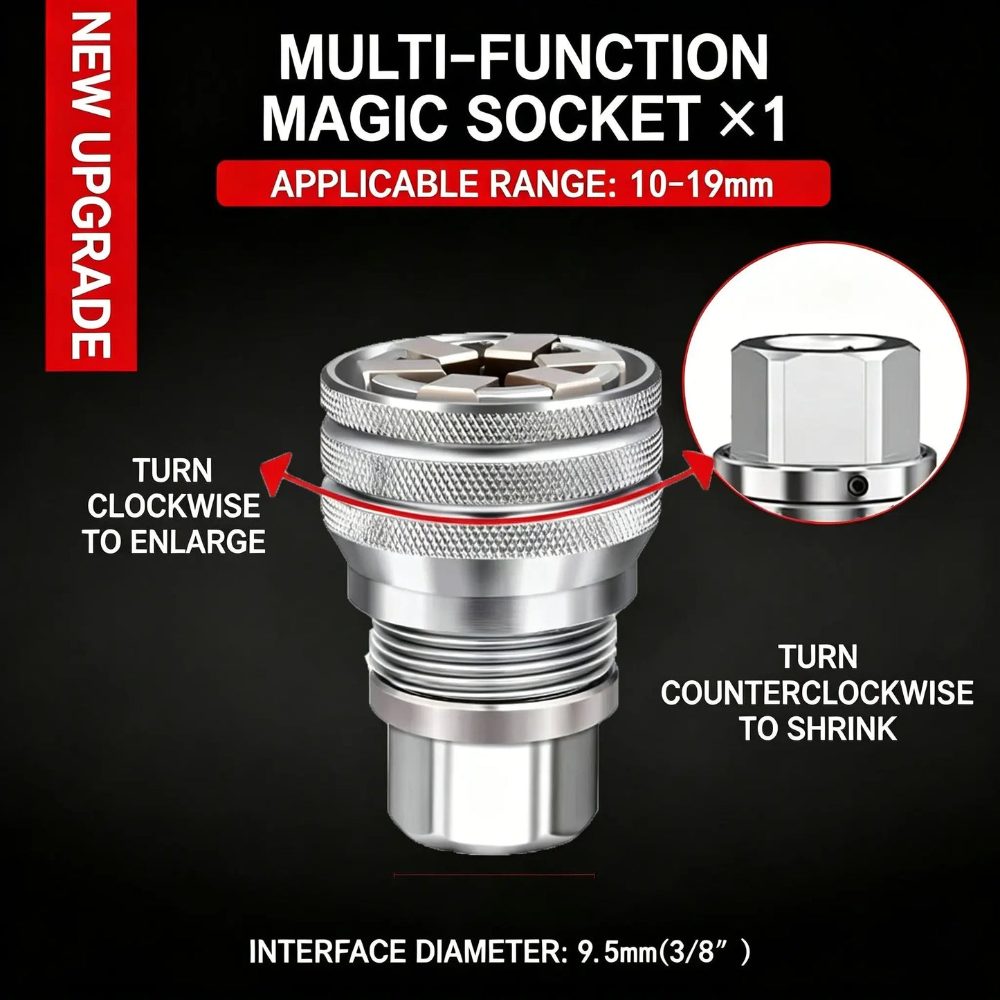 🔥HOT SALE 49% OFF  🔧✨Multi-Function Universal Socket Wrench Tool