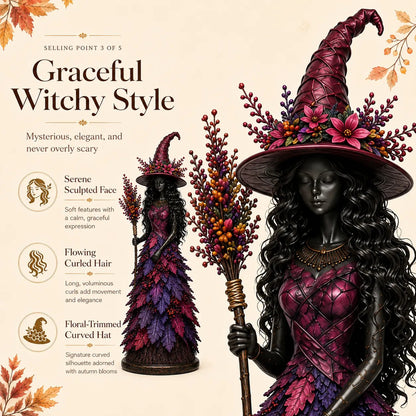 🔥🧙Enchanted Autumn Witch Figurine (✨2026 Limited Edition)
