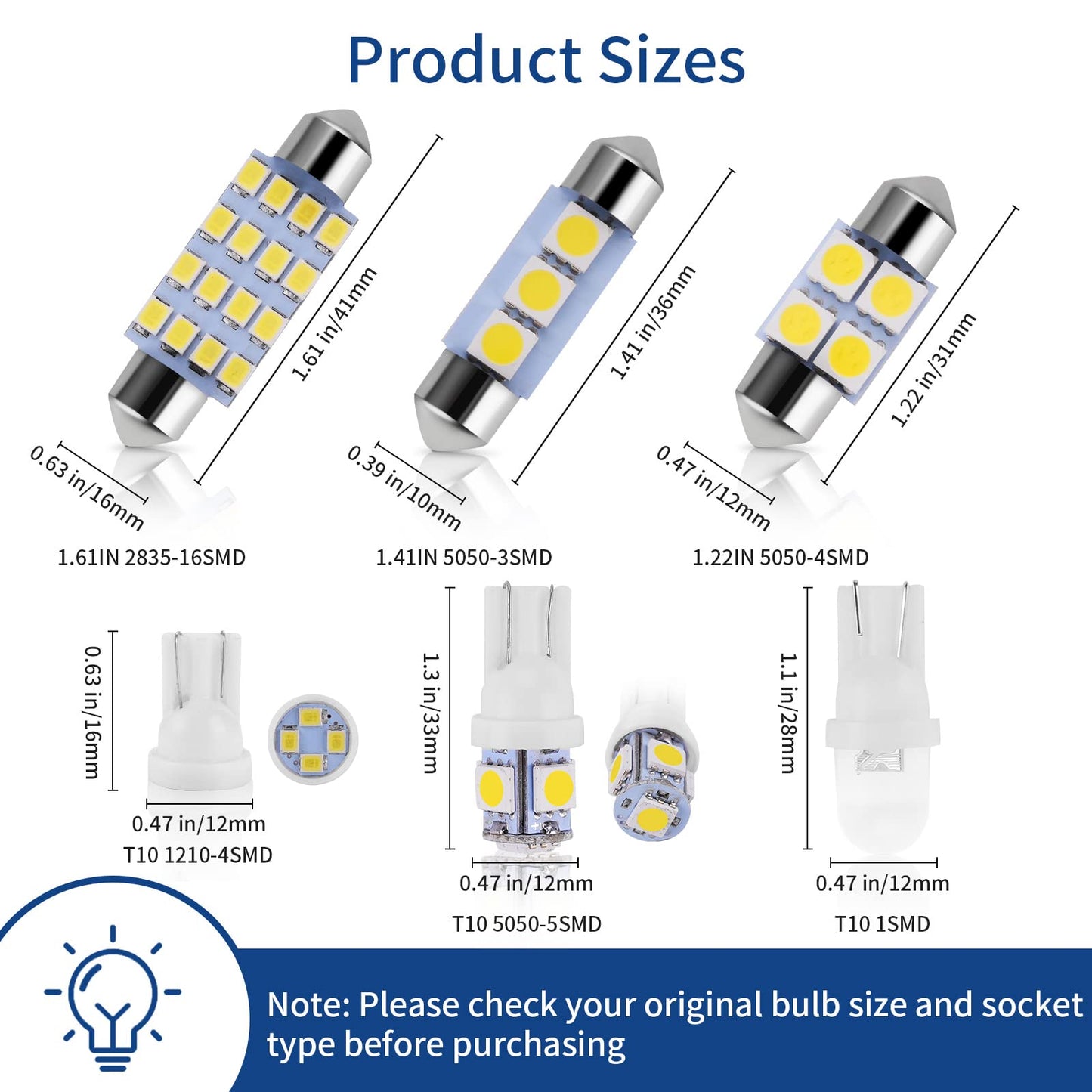 💡 42PCS Car Interior LED Light Kit – Super Bright Upgrade